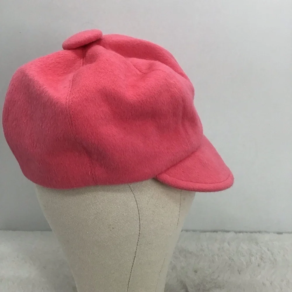 Eugenia Kim Women’s Wool Newsboy Style Cap Hat Hot Pink Casual No Size